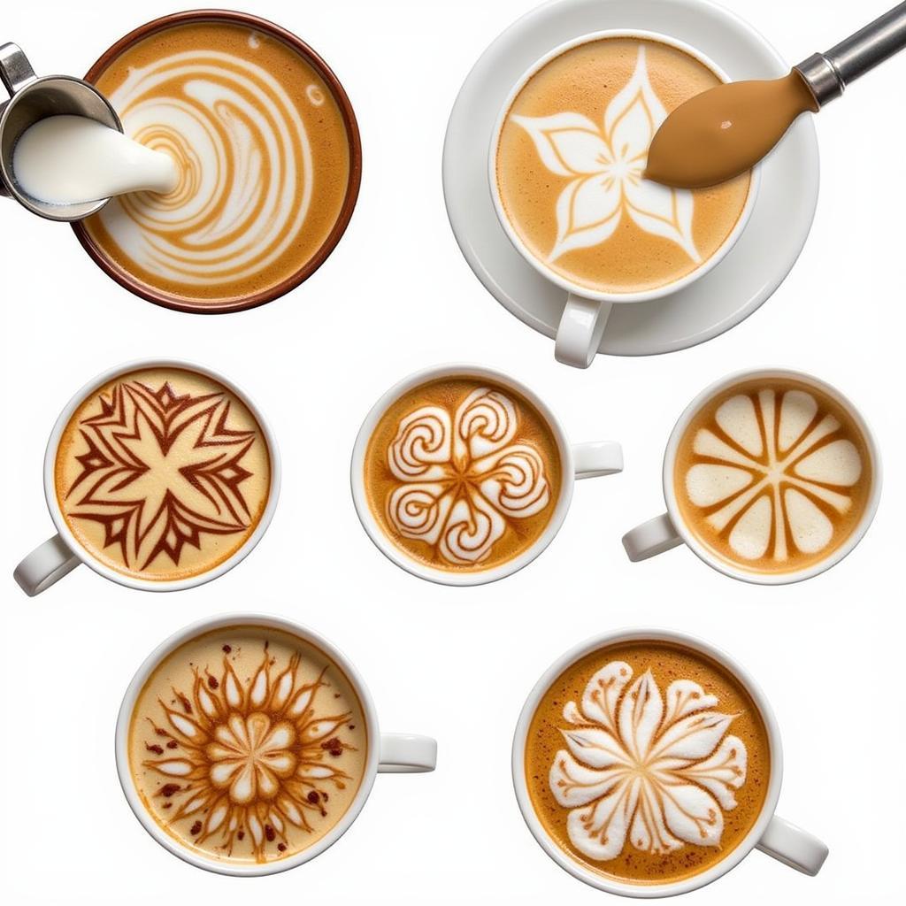 Tạo hình latte art đẹp mắt