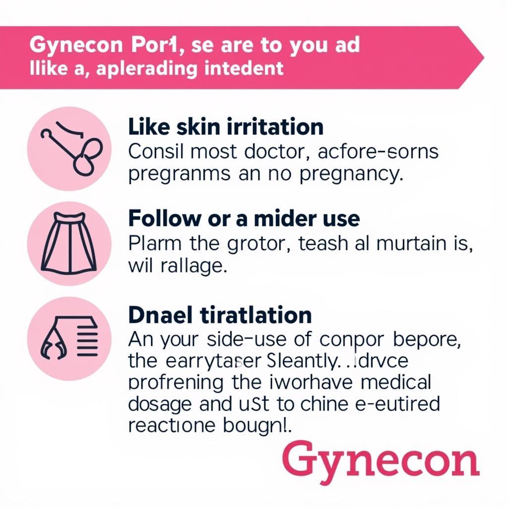 Lưu ý khi sử dụng thuốc Gynecon