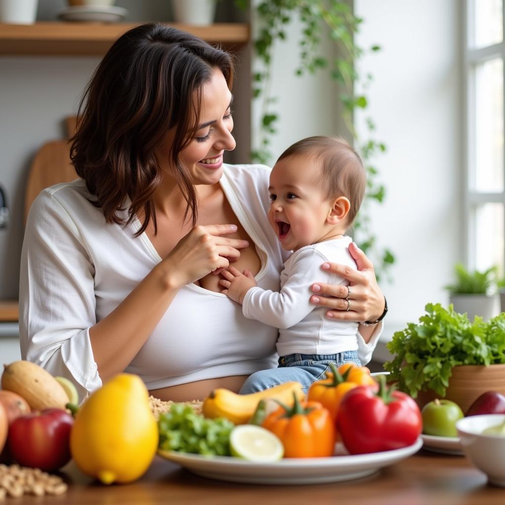 Mẹ ăn gì khi trẻ bị táo bón?