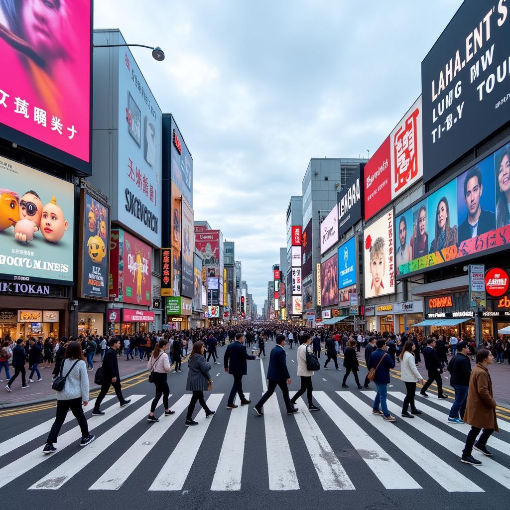 Ngã Tư Shibuya Tokyo - Checkin Địa Điểm Nổi Tiếng