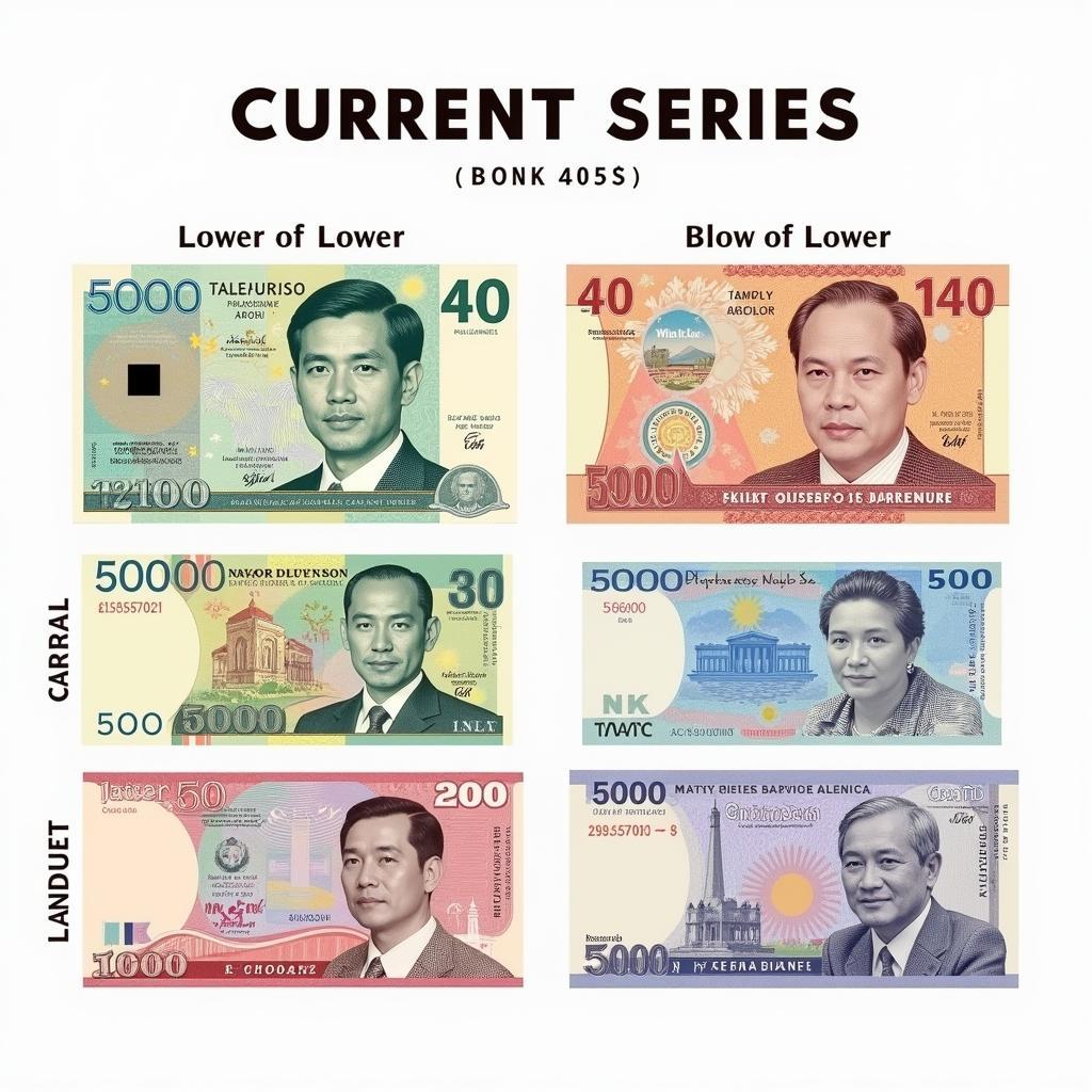 Philippine Banknotes of Different Denominations