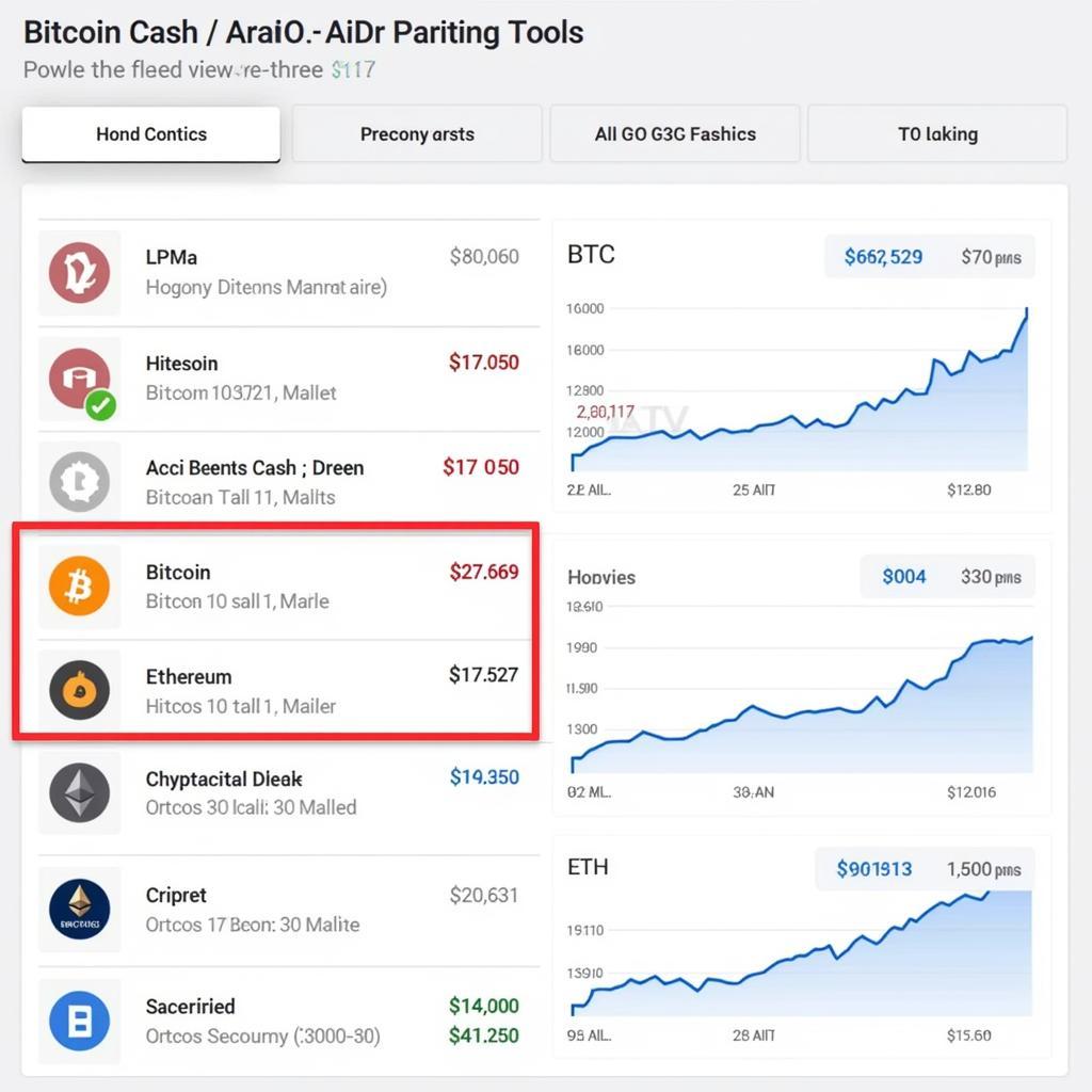 So sánh giá Coin Cash trên CryptoCompare