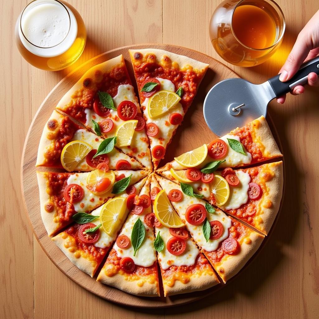 Strongbow kết hợp với pizza