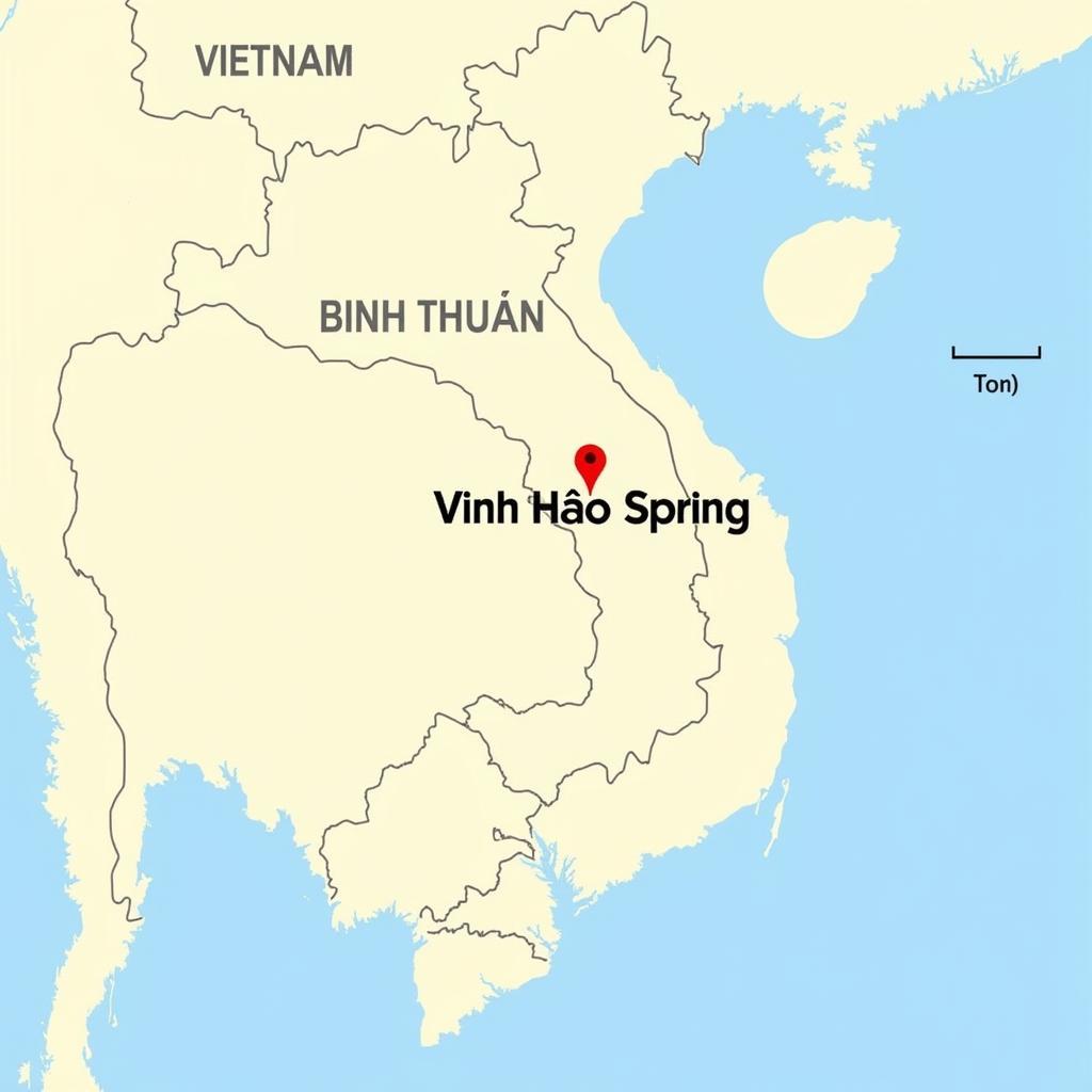 Vị trí Suối Vĩnh Hảo trên bản đồ Việt Nam, tỉnh Bình Thuận, huyện Tuy Phong