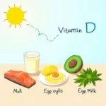 Thực phẩm giàu vitamin D cho tăng trưởng chiều cao