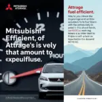 Thuê xe Mitsubishi Attrage tiết kiệm nhiên liệu