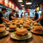 Tìm kiếm Hamburg tại các cửa hàng fast-food