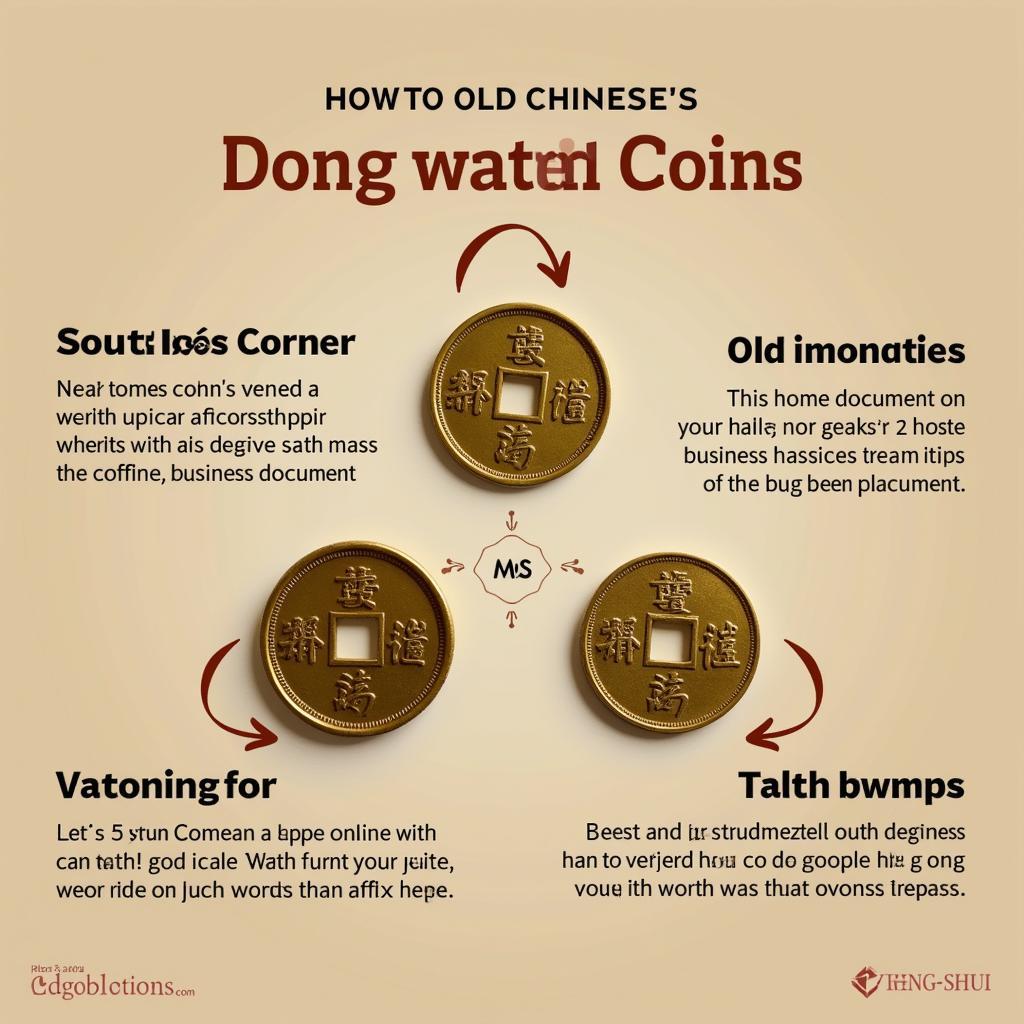 Placement of Chinese Coins for Feng Shui